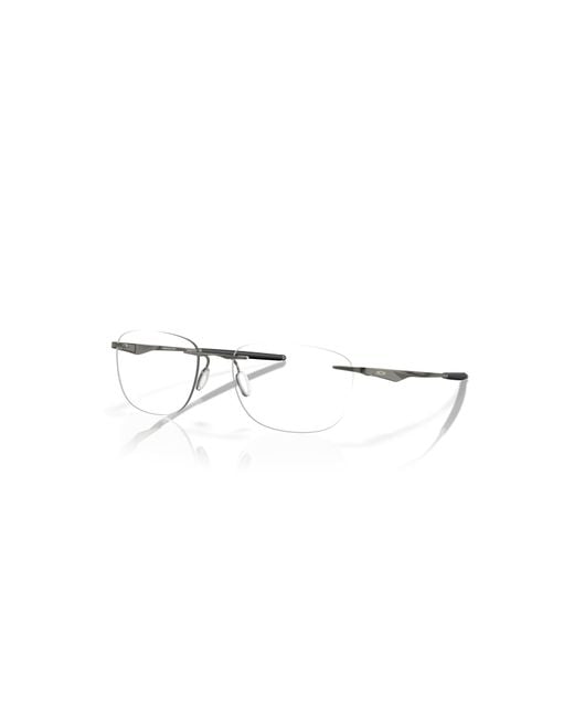 Oakley Gray 53Mm Rectangle Optical Glasses for men