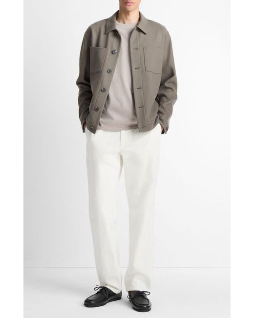 Vince Brown Splittable Wool Blend Shop Jacket for men