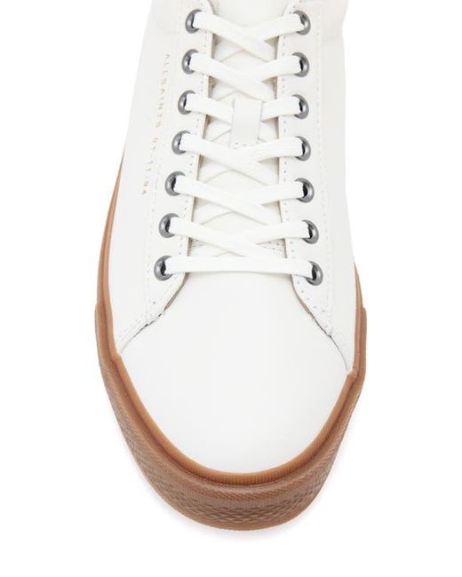 AllSaints White Brody Low Top Sneaker for men