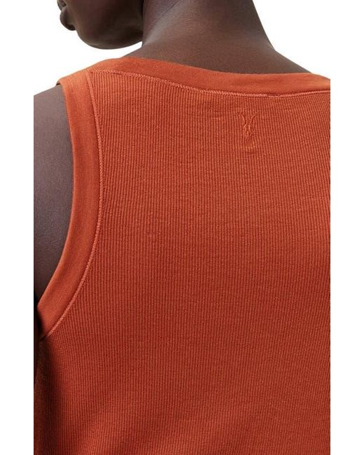 AllSaints Blue Rina Rib Tank