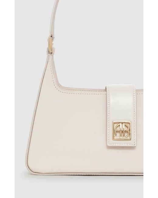 Anine Bing White Lou Shoulder Bag