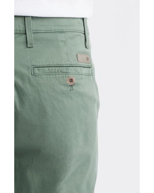 AG Jeans Green Cipher 7-Inch Chino Shorts for men