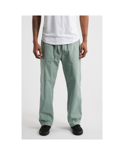 Service Works Gray Organic Cotton Ripstop Drawstring Chef Pants for men