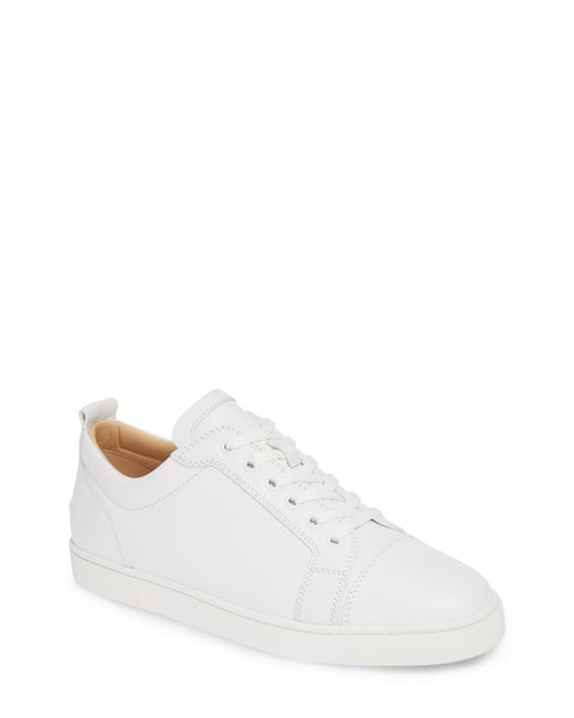 louboutin junior calf white