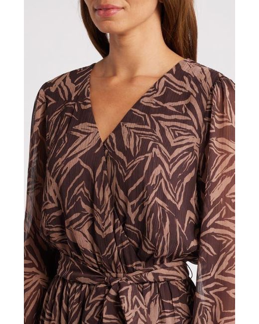 Chelsea28 print faux wrap dress sales