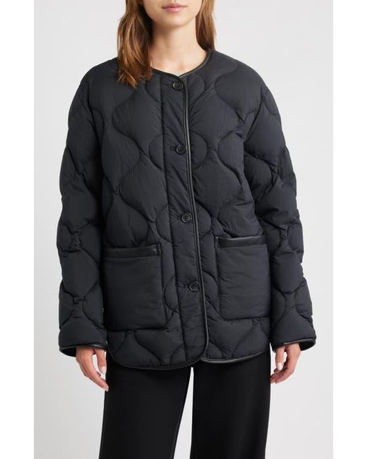Rag & Bone Black Tatiana Down & Feather Fill Quilted Jacket