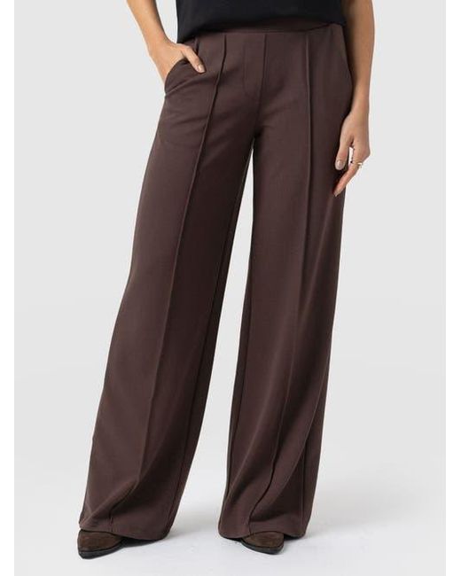 Saint + Sofia Green Keller Wide Leg Pant