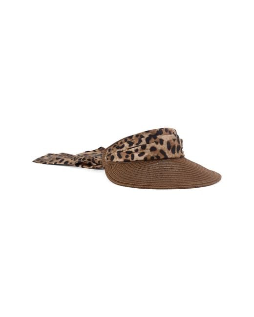 Eugenia Kim Brown Ricky Packable Straw Visor