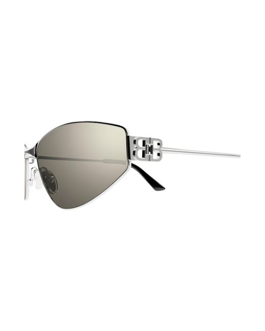 Balenciaga Metallic 65mm Oversize Cat Eye Sunglasses