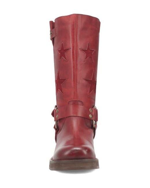 Dingo Red Blacklist Moto Boot