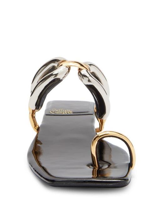 Jeffrey Campbell White Guilded Slide Sandal