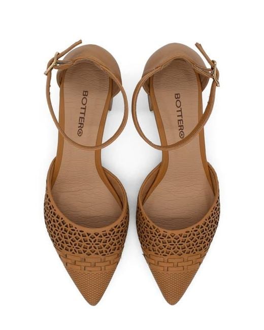 BOTTER Brown Botjanet Xxiii Ankle Strap Pointed Toe Pump