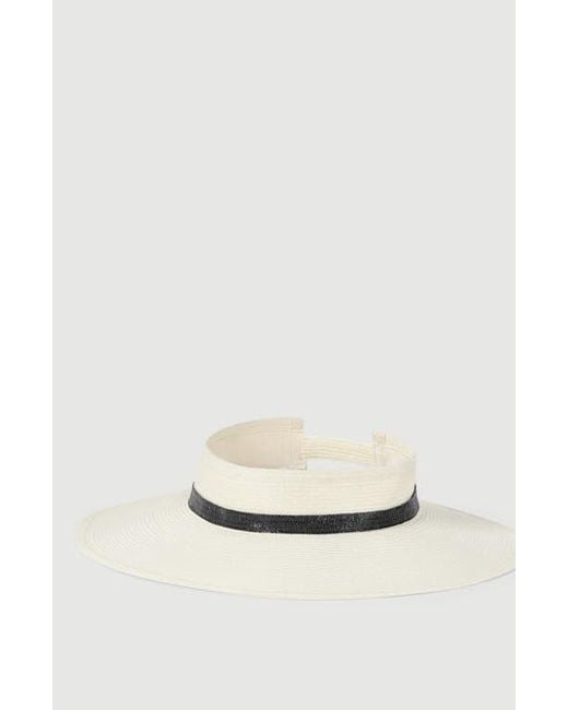 Brunello Cucinelli White Hemp Visor