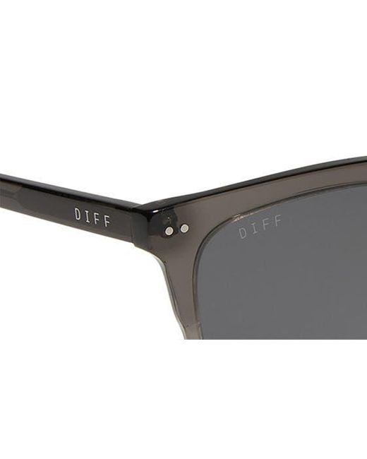 DIFF Gray Billie Xl 54mm Polarized Square Sunglasses for men