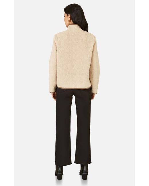 Yumi' Natural Tailored Borg Toggle Jacket
