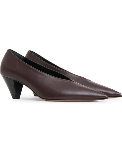 Mansur Gavriel Brown Kiki Pointed Toe Pump