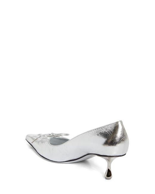 Jimmy Choo White Scarlett Pointed Toe Pump