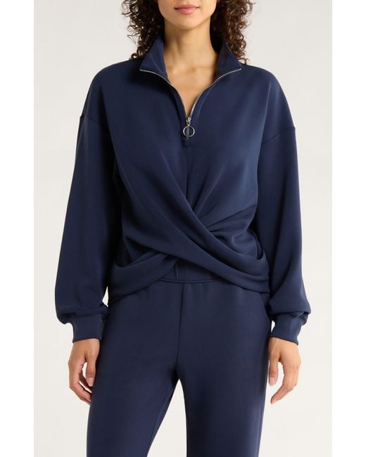Mpg Blue Dreamweave Crossover Quarter Zip