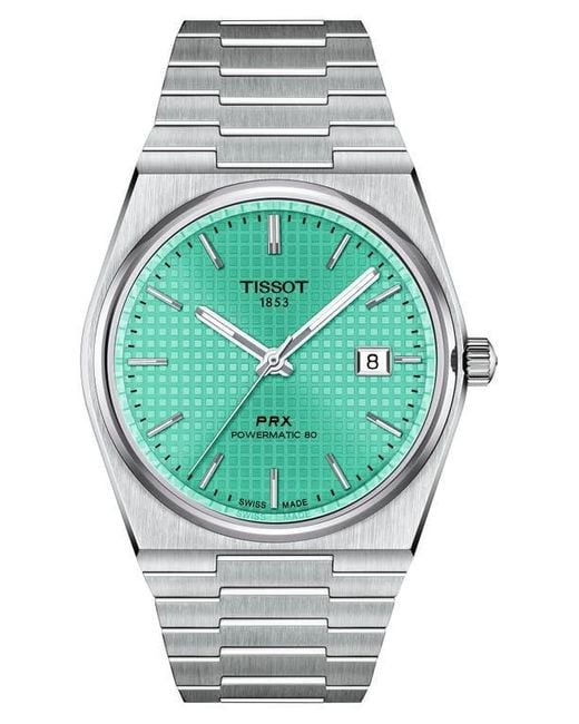 Tissot Prx Auto Powermatic 80 Bracelet Watch, 40Mm in Gray for Men | Lyst