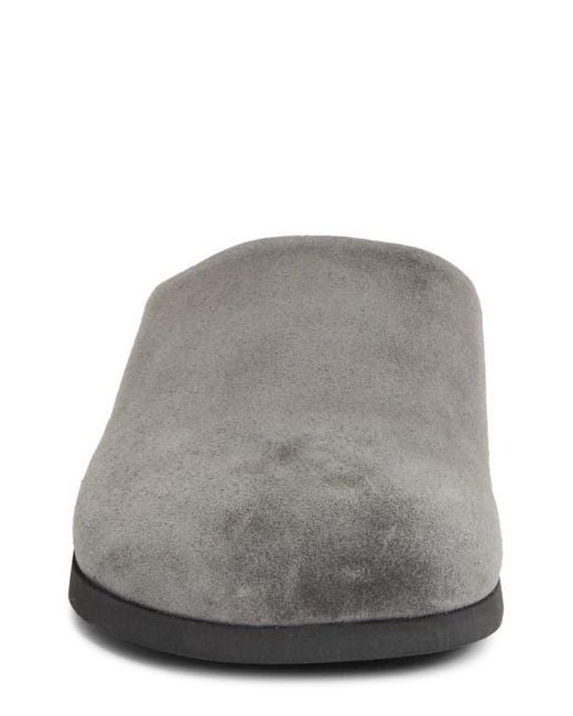 Common Projects Gray Suede & Genuine Shearling Clog