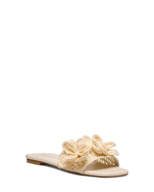 Stuart Weitzman Natural Lotus Slide Sandal