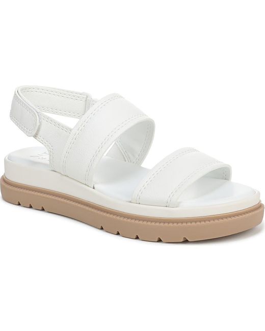 Naturalizer White Attract Slingback Platform Sandal