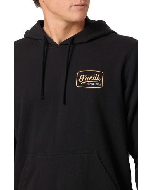 O'neill Sportswear Black Fifty-Two Cliffs Hoodie for men