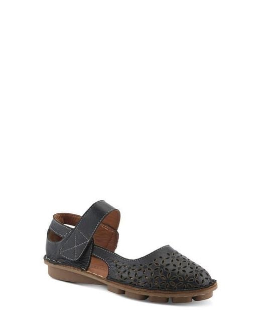 Spring Step White Canoya Flat