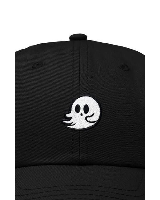 Alix Black Whisper Ghost Dad Cap for men
