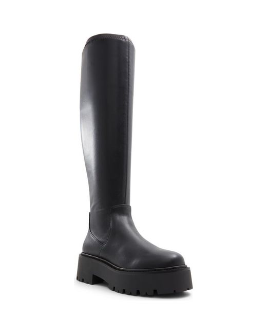 ALDO Black Carelden Knee High Platform Boot