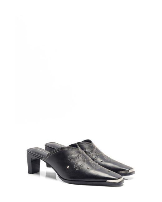 Free People Black Roxi Western Mule