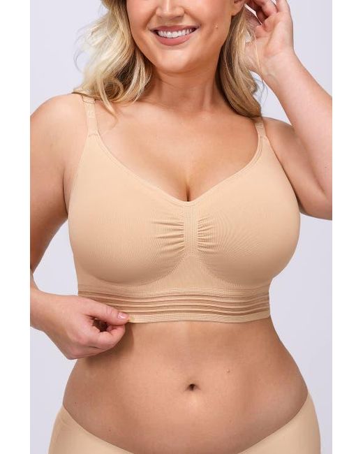 Shapellx Natural Wireless Full Coverage Seamless Bra