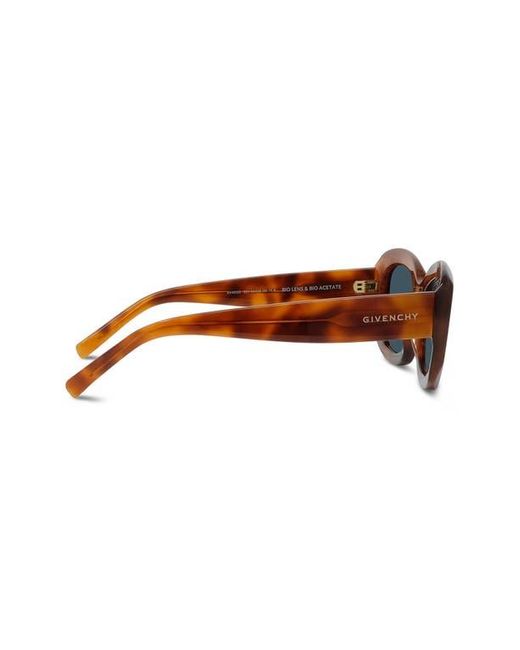 Givenchy Day 54mm Geometric Cat Eye Havana Sunglasses Givenchy Gv Day Gv40062i Women Havana Geometric Sunglasses  main image 3