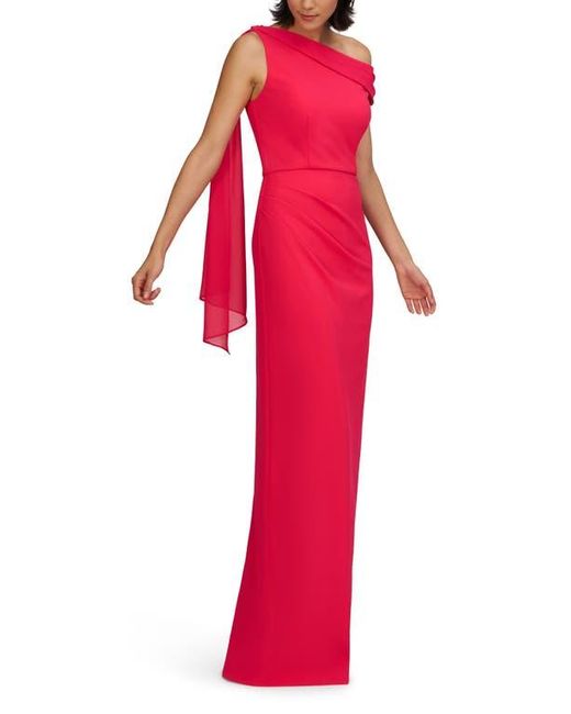 JS Collections Red Selene Sleeveless Column Gown