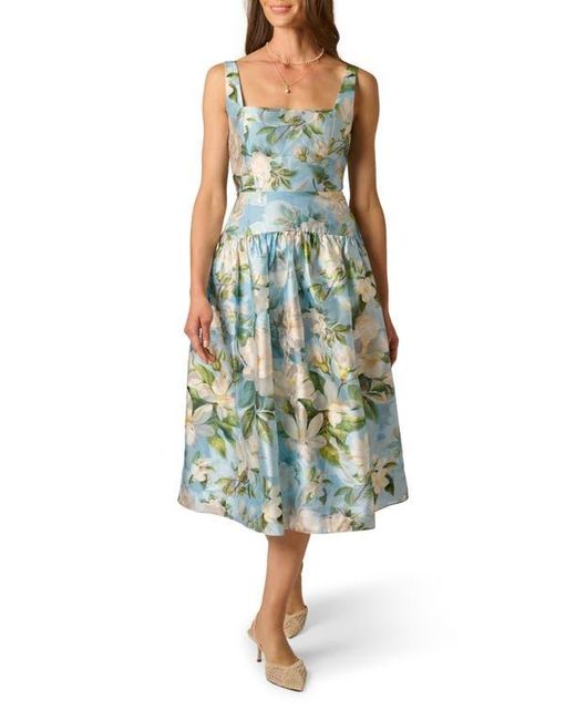 adrianna papell green floral dress Adrianna Papell Womens Beaded Long 3D Floral Dress