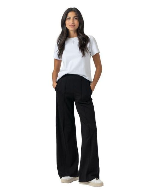 Saint + Sofia Black Keller Wide Leg Pant