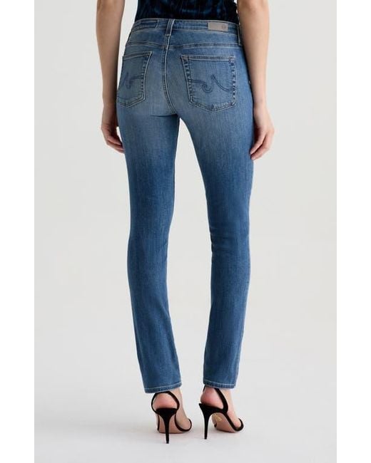 AG Jeans Blue Prima Low Rise Cigarette Jeans