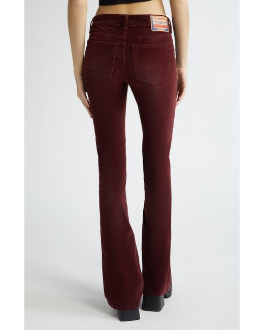 DIESEL Red Diesel 1969 D-ebbey Velvet Bootcut Jeans