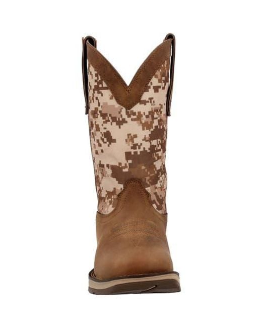 Durango Brown Desert Camo Pullon Western Boot for men