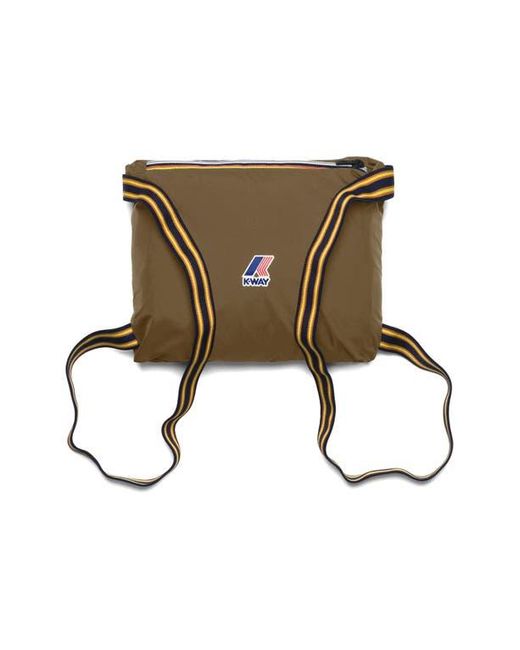 K-Way Brown Le Vrai 4.0 Eiffel East Water Repellent Raincoat