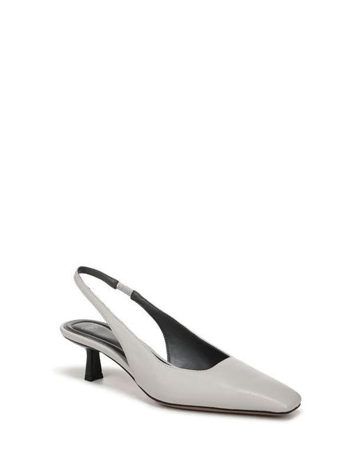 Sarto White Raven Slingback Kitten Heel Pump