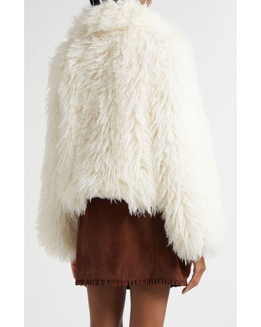 Cinq À Sept Natural Geraldine Faux Fur Coat