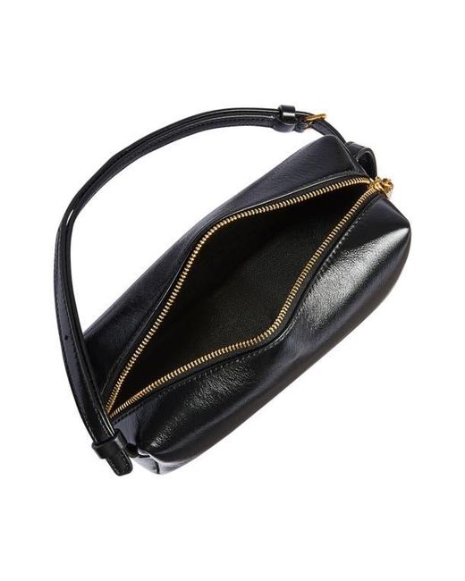 Khaite Black Mini Kye Leather Crossbody Bag