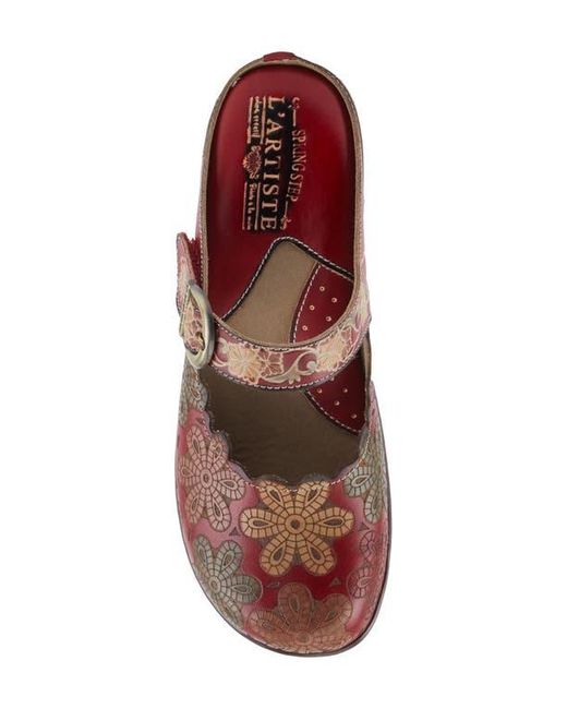 Spring Step Brown Flochino Platform Mule