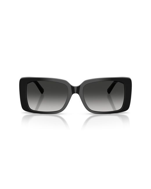 Tiffany & Co Black 55Mm Gradient Rectangular Sunglasses