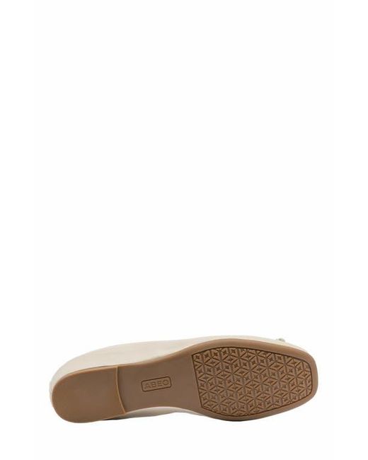 ABEO White Cadence Bow Ballet Flat