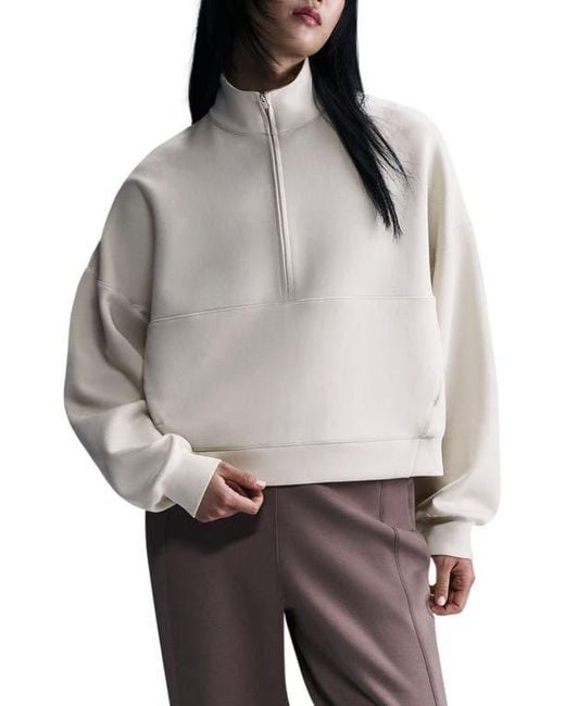 Nike Natural 24.7 Impossiblysoft Dri-Fit Oversize Half Zip Top