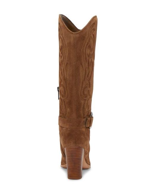 Vince Camuto Brown Biancaa Pointed Toe Western Boot