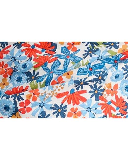 Seasalt Cornwall Blue Easel Stretch Organic Cotton Top