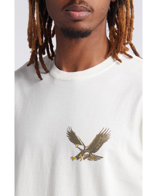 One Of These Days White Screaming Eagle Graphic T-shirt for men